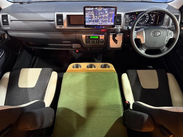 ハイエースバン  トイファクトリー バーデン グランデ ディーゼル 4WD カーサホームスタイルエディション 家庭用エアコン レカロシート FFヒーター 冷蔵庫 1500Wインバーター アルパインビッグX MAXファン(46枚目)