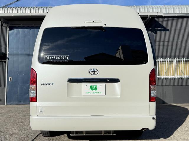 ハイエースバン 　トイファクトリー　バレイア　家庭用エアコン　ＦＦヒーター　冷蔵庫　電子レンジ　１５００Ｗインバーター　ＭＡＸファン　シンク　外部電源　アルパイン１１インチ　デジタルインナーミラー　セーフティセンス（36枚目）