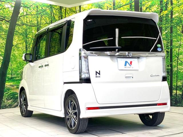 N-BOXカスタム G・Lパッケージ 禁煙車 電動スライドドア SDナビ バックカメラ 衝突被害軽減システム ドラレコ スマートキー HIDヘッド ビルトインETC オートライト オートエアコン Bluetooth CD 地デジ(25枚目)
