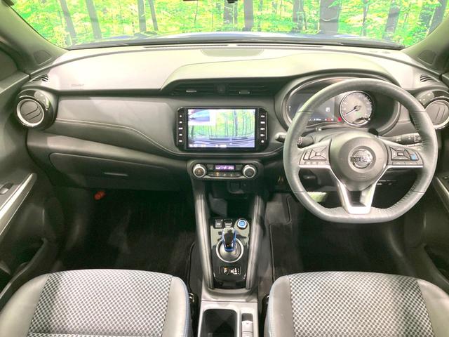 キックス X 禁煙車 純正9型SDナビ 全周囲カメラ 衝突被害軽減システム レーダークルーズ ハーフレザーシート ドラレコ コーナーセンサー スマートキー LEDヘッド ルーフレール ビルトインETC(2枚目)