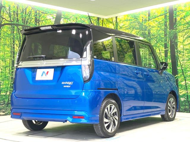 ソリオバンディット ハイブリッドMV 禁煙車 両側電動ドア 純正SDナビ 全周囲カメラ 衝突被害軽減システム レーダークルーズ シートヒーター ドラレコ コーナーセンサー LEDヘッドライト スマートキー Bluetooth オートライト(17枚目)