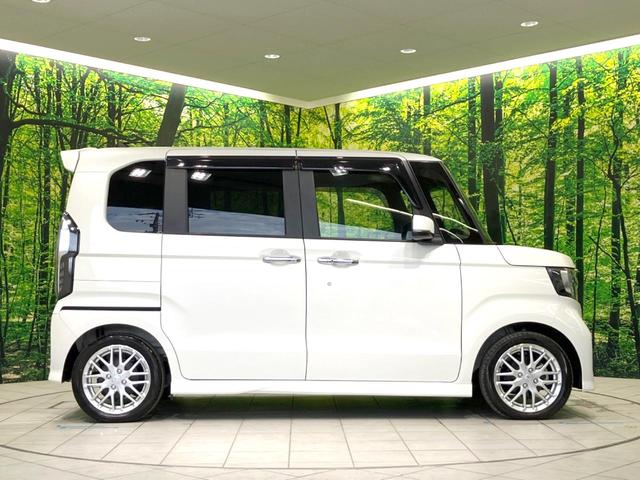 N-BOXカスタム Lターボ 禁煙車 両側電動ドア 純正SDナビ バックカメラ 衝突被害軽減システム レーダークルーズ ハーフレザーシート シートヒーター コーナーセンサー スマートキー LEDヘッド ETC オートハイビーム(24枚目)