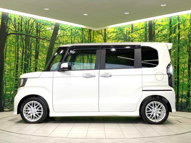 N-BOXカスタム Lターボ 禁煙車 両側電動ドア 純正SDナビ バックカメラ 衝突被害軽減システム レーダークルーズ ハーフレザーシート シートヒーター コーナーセンサー スマートキー LEDヘッド ETC オートハイビーム(26枚目)