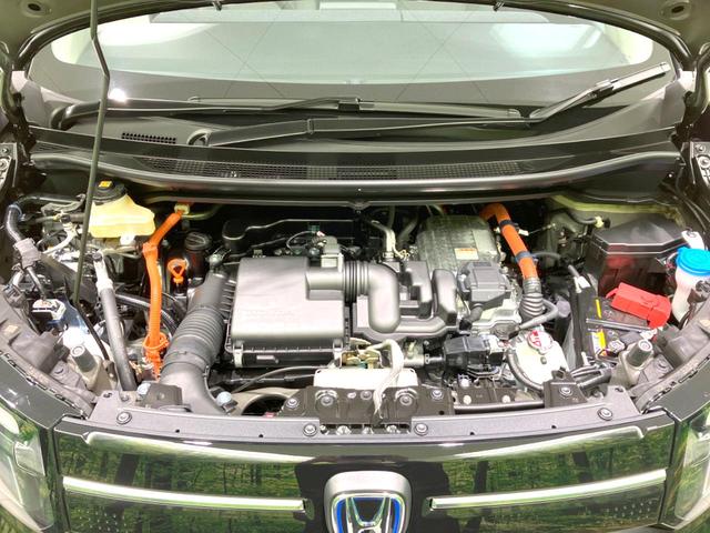 フリード e:HEVエアー EX 登録済未使用車 両側電動ドア 衝突被害軽減システム レーダークルーズ ハーフレザーシート コーナーセンサー スマートキー LEDヘッド 車線逸脱警報 オートライト オートエアコン(19枚目)