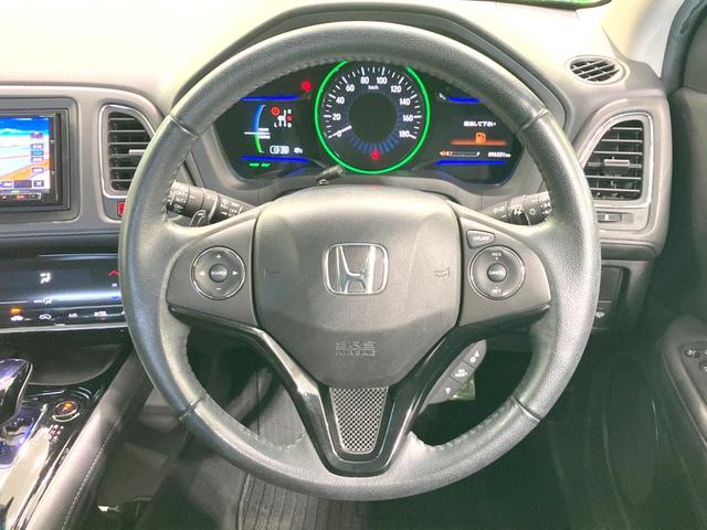 ヴェゼル ハイブリッドX 禁煙車 SDナビ 衝突被害軽減ブレーキ 前席シートヒーター パドルシフト オートエアコン LEDヘッドライト オートライト ETC ドライブレコーダー Bluetooth接続 スマートキー(13枚目)