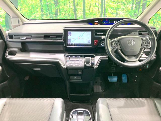 ステップワゴンスパーダ スパーダハイブリッド G・EX ホンダセンシング 禁煙車 両側電動ドア 純正9型SDナビ バックカメラ 衝突被害軽減システム レーダークルーズ ハーフレザー ドラレコ 前席シートヒーター LEDヘッド ビルトインETC オートライト デュアルエアコン(2枚目)