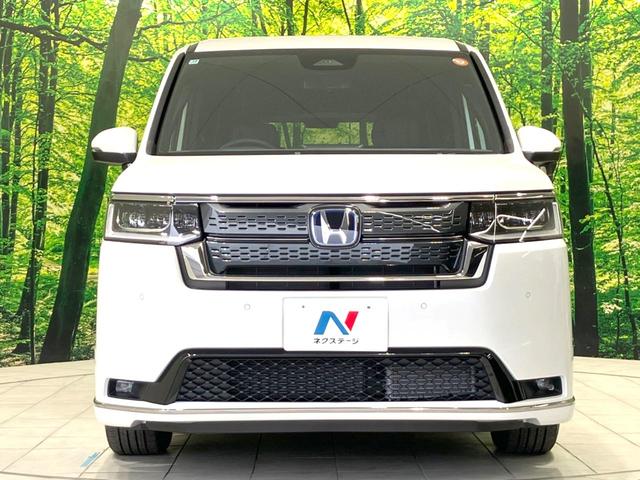 ステップワゴン e:HEVスパーダ 登録済未使用車 両側電動ドア 純正11.4型SDナビ バックカメラ 衝突被害軽減システム レーダークルーズ BSM 電動リアゲート ハーフレザー コーナーセンサー 前席シートヒーター LEDヘッド(14枚目)