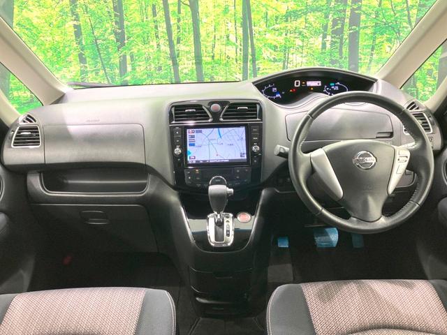 セレナ ハイウェイスターＶエアロモード＋セフティＳＨＶＡセフ　禁煙車　両側電動ドア　純正８型ＳＤナビ　全周囲カメラ　衝突被害軽減システム　コーナーセンサー　スマートキー　ＬＥＤヘッド　ビルトインＥＴＣ　クルコン　オートライト　オートエアコン　純正１６インチアルミ（2枚目）