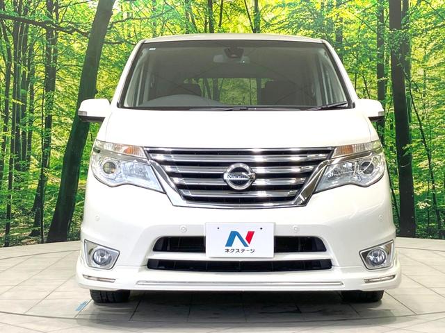 セレナ ハイウェイスターＶエアロモード＋セフティＳＨＶＡセフ　禁煙車　両側電動ドア　純正８型ＳＤナビ　全周囲カメラ　衝突被害軽減システム　コーナーセンサー　スマートキー　ＬＥＤヘッド　ビルトインＥＴＣ　クルコン　オートライト　オートエアコン　純正１６インチアルミ（14枚目）