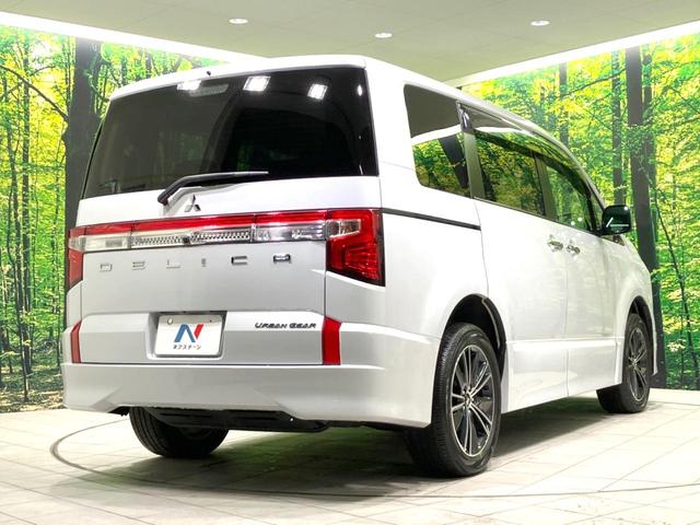 デリカD:5 アーバンギア Pエディション 禁煙車 両側電動ドア ALPINE11型ナビ 全周囲カメラ 衝突被害軽減システム レーダークルーズ BSM 電動リアゲート パワーシート 前席シートヒーター ドラレコ ビルトインETC LEDヘッド(18枚目)