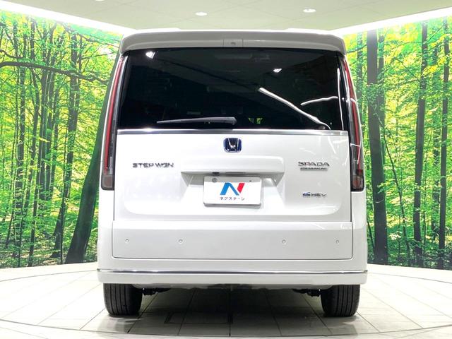 ステップワゴン ｅ：ＨＥＶスパーダ　プレミアムライン　禁煙車　両側電動ドア　純正１１．４型ＳＤナビ　後席モニター　全周囲カメラ　衝突被害軽減システム　レーダークルーズ　電動リアゲート　ハーフレザーシート　ドラレコ　コーナーセンサー　ＬＥＤヘッド（16枚目）