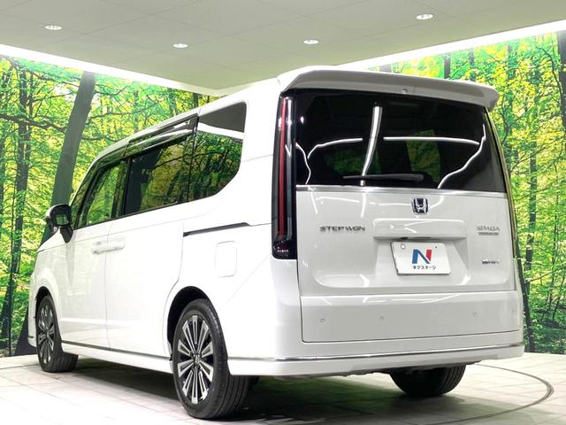 ステップワゴン ｅ：ＨＥＶスパーダ　プレミアムライン　禁煙車　両側電動ドア　純正１１．４型ＳＤナビ　後席モニター　全周囲カメラ　衝突被害軽減システム　レーダークルーズ　電動リアゲート　ハーフレザーシート　ドラレコ　コーナーセンサー　ＬＥＤヘッド（27枚目）