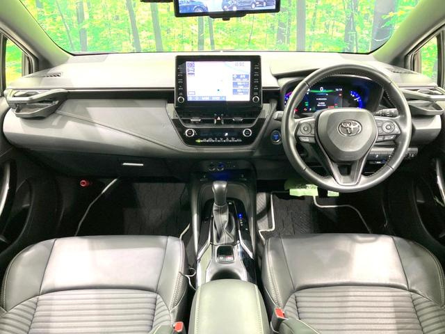 カローラツーリング ハイブリッド ダブルバイビー 禁煙車 モデリスタエアロ 純正9型ナビ デジタルインナミラー バックカメラ レーダークルーズ BSM ハーフレザーシート ドラレコ シートヒーター LEDヘッド ビルトインETC 純正17インチアルミ(2枚目)
