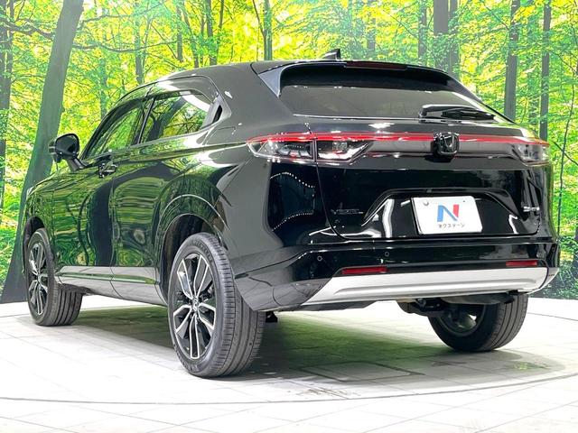 ヴェゼル ｅ：ＨＥＶ　Ｚ　禁煙車　純正９型ナビ　バックカメラ　衝突被害軽減システム　電動リアゲート　ハーフレザーシート　コーナーセンサー　スマートキー　ＬＥＤヘッド　ビルトインＥＴＣ　純正１８インチアルミ　車線逸脱警報（23枚目）