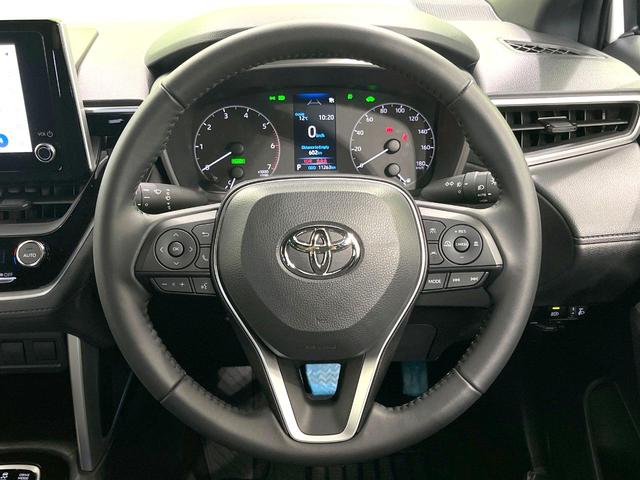 カローラクロス ハイブリッド G 禁煙車 純正8インチディスプレイオーディオ バックカメラ 衝突被害軽減システム レーダークルーズ コーナーセンサー LEDヘッド ETC オートハイビーム 車線逸脱警報 オートライト オートエアコン(11枚目)