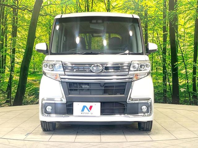 タント カスタムRS トップエディションリミテッドSAIII 禁煙車 両側電動ドア 純正SDナビ 全周囲カメラ 衝突被害軽減システム ハーフレザーシート シートヒーター ドラレコ コーナーセンサー スマートキー LEDヘッド ビルトインETC 純正15インチAW(14枚目)