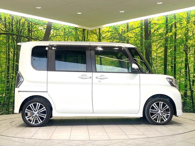 タント カスタムRS トップエディションリミテッドSAIII 禁煙車 両側電動ドア 純正SDナビ 全周囲カメラ 衝突被害軽減システム ハーフレザーシート シートヒーター ドラレコ コーナーセンサー スマートキー LEDヘッド ビルトインETC 純正15インチAW(25枚目)