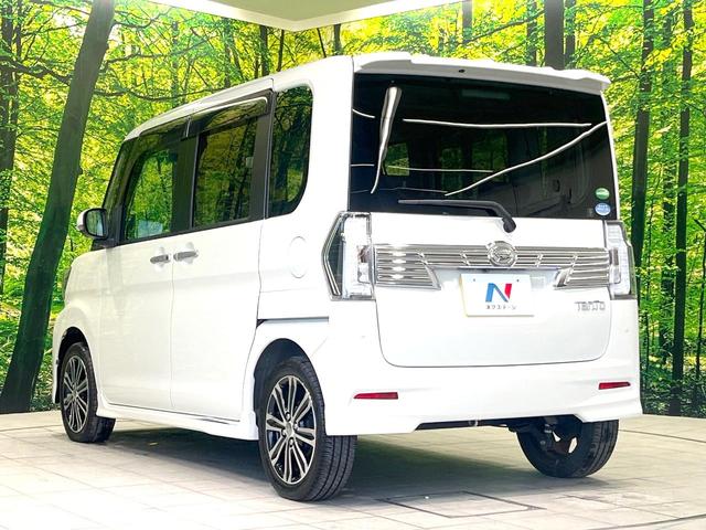 タント カスタムRS トップエディションリミテッドSAIII 禁煙車 両側電動ドア 純正SDナビ 全周囲カメラ 衝突被害軽減システム ハーフレザーシート シートヒーター ドラレコ コーナーセンサー スマートキー LEDヘッド ビルトインETC 純正15インチAW(26枚目)