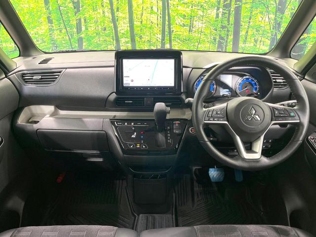 デリカミニ Ｔ　プレミアム　禁煙車　両側電動ドア　純正ＳＤナビ　全周囲カメラ　衝突被害軽減システム　レーダークルーズ　ハーフレザーシート　コーナーセンサー　前席シートヒーター　ＬＥＤヘッド　ビルトインＥＴＣ　純正１５インチＡＷ（2枚目）