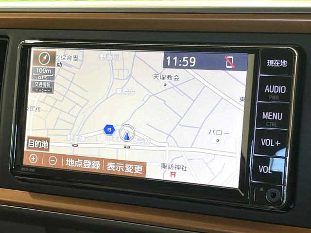 パッソ モーダ　チャーム　純正ＳＤナビ　全周囲カメラ　衝突被害軽減システム　禁煙車　ハーフレザーシート　シートヒーター　ドラレコ　コーナーセンサー　スマートキー　ＬＥＤヘッド　ビルトインＥＴＣ　オートハイビーム　オートライト（3枚目）