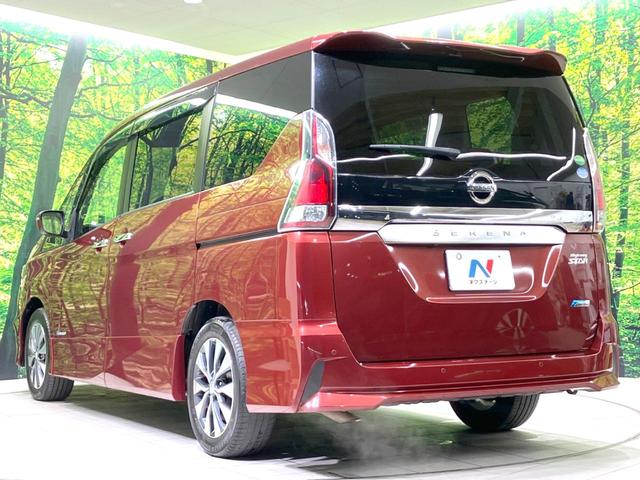 セレナ ハイウェイスター プロパイロットエディション 禁煙車 後席モニター 純正9型ナビ 両側電動ドア バックカメラ 衝突被害軽減システム プロパイロット コーナーセンサー スマートキー LEDヘッド ビルトインETC 純正16インチアルミ(65枚目)