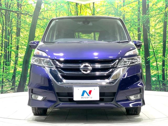 セレナ ハイウェイスター VセレクションII 禁煙車 純正9型SDナビ 全周囲カメラ 純正フリップダウンモニター 両側パワースライドドア 衝突被害軽減ブレーキ フルセグTV Bluetooth接続 オートエアコン LEDヘッドライト ETC(17枚目)