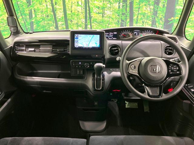 Ｎ－ＢＯＸカスタム Ｌ　禁煙車　電動スライドドア　ＳＤナビ　バックカメラ　衝突被害軽減システム　アダプティブクルーズ　シートヒーター　ＥＴＣ　ＬＥＤヘッド　アイドリングストップ　ロールサンシェード　オートライト（2枚目）