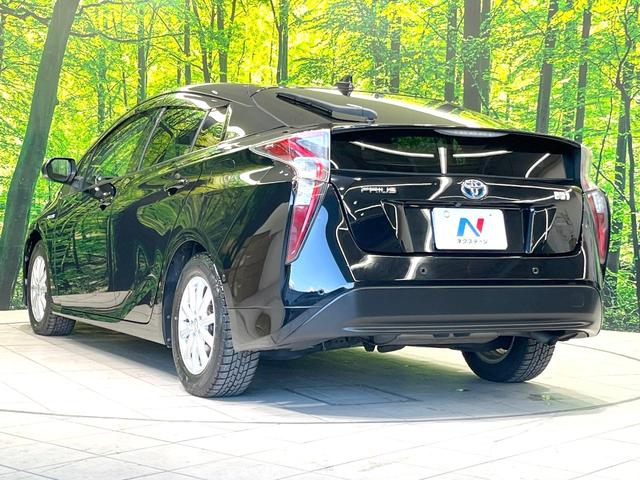 プリウス Sセーフティプラス 禁煙車 純正SDナビ バックカメラ 衝突被害軽減システム レーダークルーズ ドラレコ クリアランスソナー スマートキー LEDヘッド ビルトインETC オートハイビーム 車線逸脱警報 オートライト(25枚目)