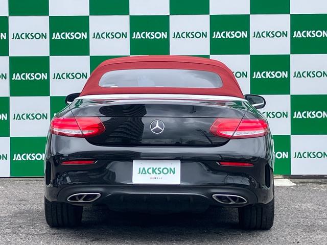 Ｃクラス Ｃ１８０カブリオレスポーツ　赤幌　電動オープン　純正ナビ　バックカメラ　Ｂｌｕｅｔｏｏｔｈ　ＬＥＤヘッドライト　純正１９ＡＷ　黒革　メモリー付きパワーシート　シートヒーター　レーンキープアシスト　ＥＴＣ　パドルシフト（8枚目）