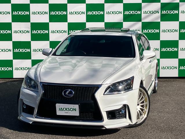 LS LS460 Iパッケージ 後期600h仕様 エイムゲインエアロ サンルーフ マークレビンソン イージークローザー シートヒーター ベンチレーション パワーシート バックカメラ カールソンAW(2枚目)