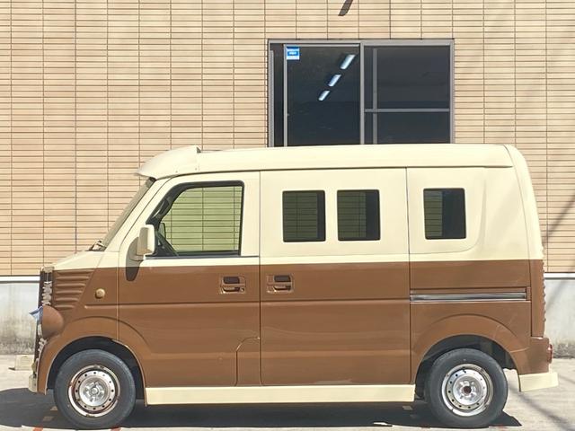 エブリイ ＰＡ　ハイルーフ　フレンチバス仕様　オートマ車　軽自動車　フレンチバス仕様　アイブロー付　内外装カスタム　レトロバス　両側スライドドア　革調シートカバー　メモリーナビ　地デジＴＶ　Ｂｌｕｅｔｏｏｔｈ音楽　ＥＴＣ　移動販売車　キャルカスタム　軽自動車　オートマ（31枚目）