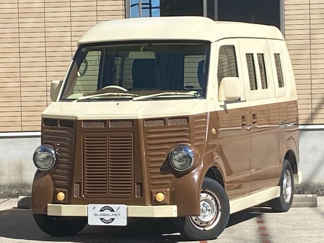 エブリイ ＰＡ　ハイルーフ　フレンチバス仕様　オートマ車　軽自動車　フレンチバス仕様　アイブロー付　内外装カスタム　レトロバス　両側スライドドア　革調シートカバー　メモリーナビ　地デジＴＶ　Ｂｌｕｅｔｏｏｔｈ音楽　ＥＴＣ　移動販売車　キャルカスタム　軽自動車　オートマ（33枚目）