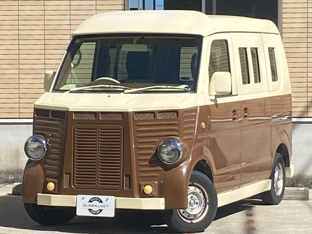 エブリイ ＰＡ　ハイルーフ　フレンチバス仕様　オートマ車　軽自動車　フレンチバス仕様　アイブロー付　内外装カスタム　レトロバス　両側スライドドア　革調シートカバー　メモリーナビ　地デジＴＶ　Ｂｌｕｅｔｏｏｔｈ音楽　ＥＴＣ　移動販売車　キャルカスタム　軽自動車　オートマ（34枚目）