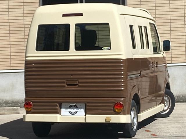 エブリイ ＰＡ　ハイルーフ　フレンチバス仕様　オートマ車　軽自動車　フレンチバス仕様　アイブロー付　内外装カスタム　レトロバス　両側スライドドア　革調シートカバー　メモリーナビ　地デジＴＶ　Ｂｌｕｅｔｏｏｔｈ音楽　ＥＴＣ　移動販売車　キャルカスタム　軽自動車　オートマ（38枚目）