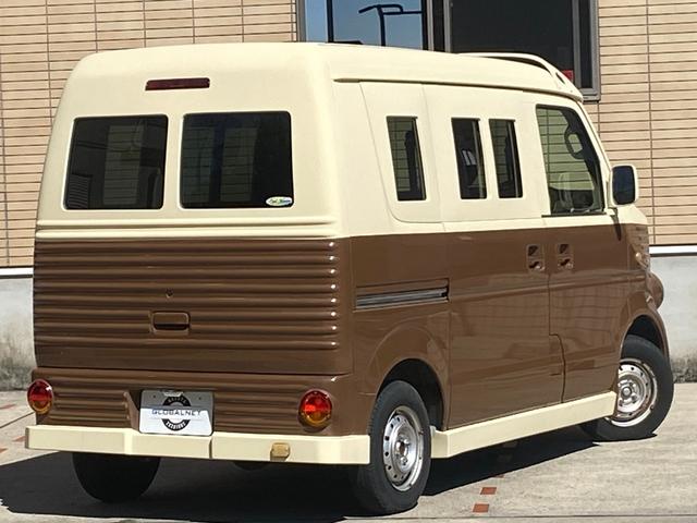 エブリイ ＰＡ　ハイルーフ　フレンチバス仕様　オートマ車　軽自動車　フレンチバス仕様　アイブロー付　内外装カスタム　レトロバス　両側スライドドア　革調シートカバー　メモリーナビ　地デジＴＶ　Ｂｌｕｅｔｏｏｔｈ音楽　ＥＴＣ　移動販売車　キャルカスタム　軽自動車　オートマ（40枚目）
