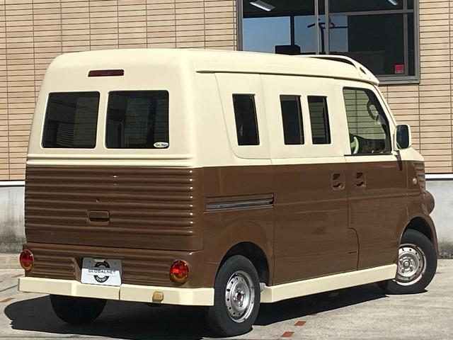 エブリイ ＰＡ　ハイルーフ　フレンチバス仕様　オートマ車　軽自動車　フレンチバス仕様　アイブロー付　内外装カスタム　レトロバス　両側スライドドア　革調シートカバー　メモリーナビ　地デジＴＶ　Ｂｌｕｅｔｏｏｔｈ音楽　ＥＴＣ　移動販売車　キャルカスタム　軽自動車　オートマ（41枚目）