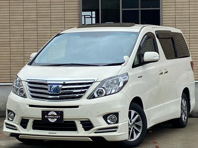 アルファードハイブリッド ＳＲプレミアムシートパッケージ　後期型　ハイブリット　４ＷＤ　サンルーフ　専用黒革　ケンスタイルエアロ　メーカーナビ　リアエンターテイメント　バックカメラ　ＴＶ　ＣＤ／ＤＶＤ　ＢＴ音楽　ＥＴＣ　プレミアムサウンド　両側パワスラ　パワーバックドア　純正フロアマット（20枚目）