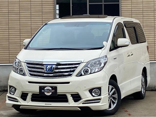 アルファードハイブリッド ＳＲプレミアムシートパッケージ　後期型　ハイブリット　４ＷＤ　サンルーフ　専用黒革　ケンスタイルエアロ　メーカーナビ　リアエンターテイメント　バックカメラ　ＴＶ　ＣＤ／ＤＶＤ　ＢＴ音楽　ＥＴＣ　プレミアムサウンド　両側パワスラ　パワーバックドア　純正フロアマット（58枚目）