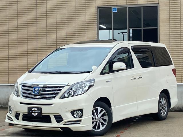 アルファードハイブリッド ＳＲプレミアムシートパッケージ　後期型　ハイブリット　４ＷＤ　サンルーフ　専用黒革　ケンスタイルエアロ　メーカーナビ　リアエンターテイメント　バックカメラ　ＴＶ　ＣＤ／ＤＶＤ　ＢＴ音楽　ＥＴＣ　プレミアムサウンド　両側パワスラ　パワーバックドア　純正フロアマット（61枚目）
