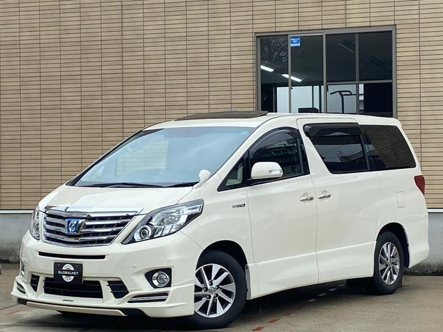 アルファードハイブリッド ＳＲプレミアムシートパッケージ　後期型　ハイブリット　４ＷＤ　サンルーフ　専用黒革　ケンスタイルエアロ　メーカーナビ　リアエンターテイメント　バックカメラ　ＴＶ　ＣＤ／ＤＶＤ　ＢＴ音楽　ＥＴＣ　プレミアムサウンド　両側パワスラ　パワーバックドア　純正フロアマット（62枚目）