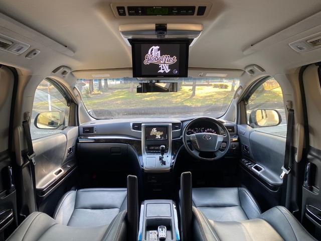 ヴェルファイア 3.5ZGエディション 後期型 黒本革シート アルパインナビ アルパイン後席モニター バックカメラ 地デジTV CD/DVD 走行中視聴OK Bluetooth音楽 ETC シートヒーター 両側パワスラ パワーバックドア クリアランスソナー クルーズコントロール(3枚目)