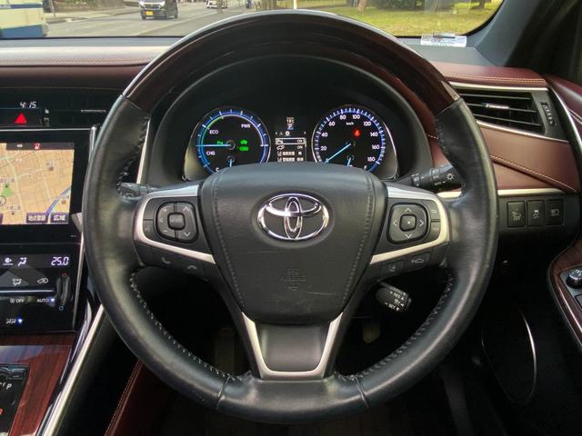 ハリアーハイブリッド プレミアムアドバンスドパッケージ サンルーフ M’Zスピード フルエアロ/4本出マフラー 21インチAW ヴァレンティテール メーカーナビ パノラミックビューモニター TV CD/DVD 走行中OK BT音楽 ETC JBLサウンド パワーバックドア 4WD(38枚目)