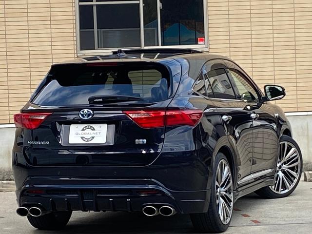 ハリアーハイブリッド プレミアムアドバンスドパッケージ サンルーフ M’Zスピード フルエアロ/4本出マフラー 21インチAW ヴァレンティテール メーカーナビ パノラミックビューモニター TV CD/DVD 走行中OK BT音楽 ETC JBLサウンド パワーバックドア 4WD(54枚目)