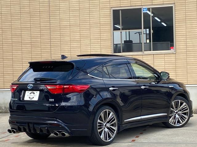 ハリアーハイブリッド プレミアムアドバンスドパッケージ サンルーフ M’Zスピード フルエアロ/4本出マフラー 21インチAW ヴァレンティテール メーカーナビ パノラミックビューモニター TV CD/DVD 走行中OK BT音楽 ETC JBLサウンド パワーバックドア 4WD(57枚目)