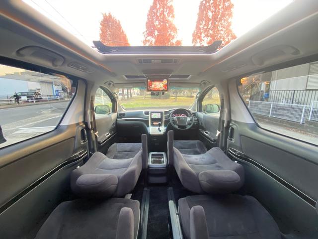 ヴェルファイア 3.5ZプラチナセレクションIIタイプゴールド 特別仕様車 サンルーフ ピュアスピリッツ19AW TEIN車高調 トヨタ純正ナビ 後席モニター バックカメラ TV CD/DVD 走行中OK BT音楽 ETC 両側パワスラ パワーバックドア クルーズコントロール(3枚目)