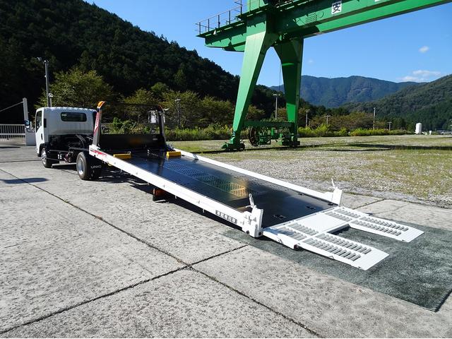 タイタントラック  積載車 セーフティローダー 車載専用車 3350kg積載 ワイド 荷台長5.7m 古河ユニック NEO5 ウインチ ラジコン付 エルフOEM AT車(2枚目)