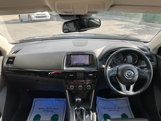 ＣＸ－５ ＸＤ　Ｌパッケージ　純正ナビ・フルセグＴＶ・Ｂｌｕｅｔｏｏｔｈ・本革シート・運転席パワーシート・左右フロントシートヒーター・衝突軽減ブレーキ・車線逸脱警報・クルーズコントロール・ＨＩＤオートライト・純正１９インチアルミ（27枚目）