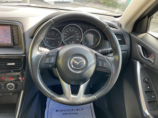 ＣＸ－５ ＸＤ　Ｌパッケージ　純正ナビ・フルセグＴＶ・Ｂｌｕｅｔｏｏｔｈ・本革シート・運転席パワーシート・左右フロントシートヒーター・衝突軽減ブレーキ・車線逸脱警報・クルーズコントロール・ＨＩＤオートライト・純正１９インチアルミ（29枚目）