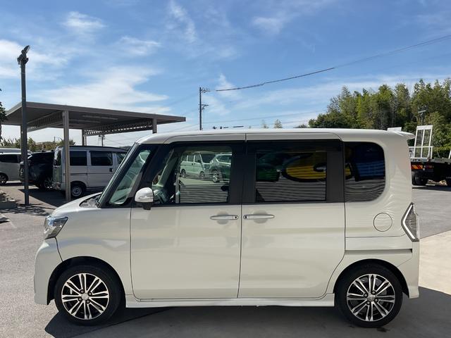 タント カスタムX トップエディションSAIII パナソニック製ナビ・フルセグTV・DVD再生・両側パワースライドドア・LEDオートライト・純正アルミ・ハーフレザーシート・運転席シートヒーター・衝突軽減ブレーキ・車線逸脱警報・セキュリティアラーム(6枚目)