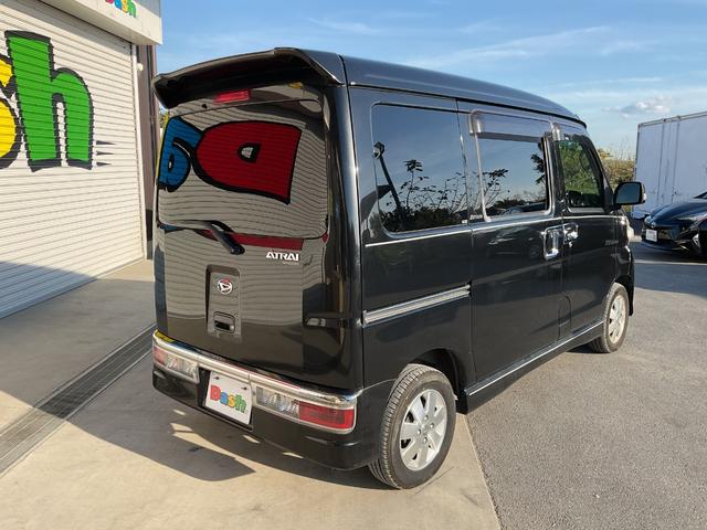 アトレーワゴン カスタムターボＲＳリミテッド　パナソニックＳＤナビ・フルセグＴＶ・Ｂｌｕｅｔｏｏｔｈ・ＤＶＤ・バックカメラ・ＥＴＣ・純正アルミ・ＨＩＤヘッドライト・車内システムラック・ドアバイザー・Ｒ５面フィルム（4枚目）